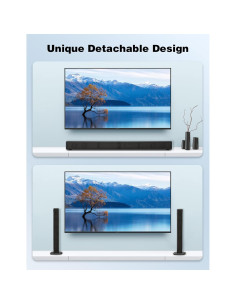 Barra de Sonido Puxinat 32" 2.2CH Bluetooth 5.0 con Subwoofer 2