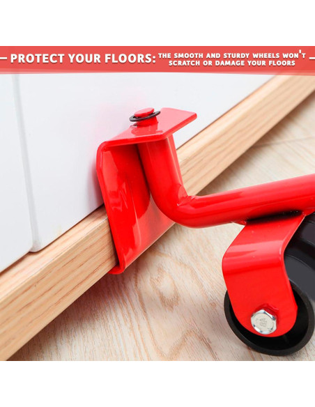 Juego de Deslizadores BURIUS para Mover Muebles 220 kg Juego de Deslizadores BURIUS para Mover Muebles 220 kg
