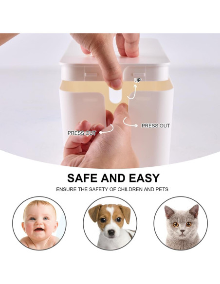 Caja Organizadora de Cables TuweChen Set de 2 Blancas