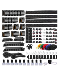 Kit de Gestión de Cables ELII 327 Piezas Negro