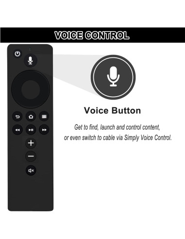 Control Remoto de Voz Allimity L5B83H para Amazon TV 2da Gen