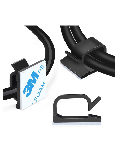 Clips Adhesivos para Cables XHF 120 PCS Organizador