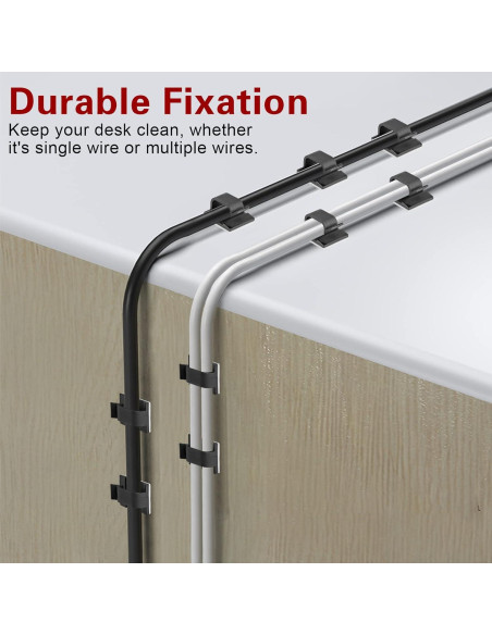 Clips Adhesivos para Cables XHF 120 PCS Organizador
