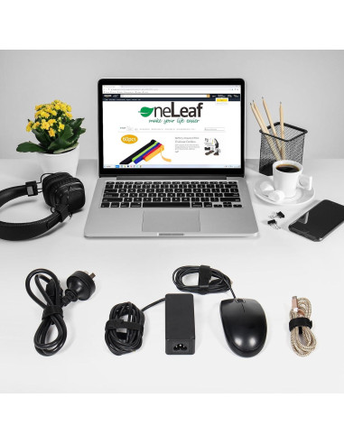 Bridas Reutilizables OneLeaf 80PCS 15,24cm Negras