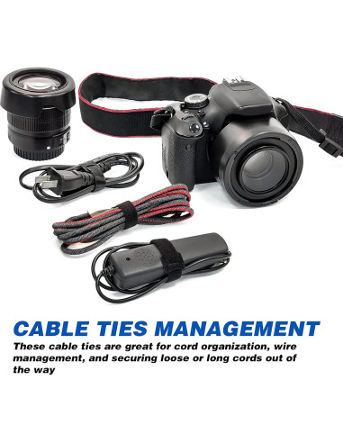 Bridas Reutilizables OneLeaf 80PCS 15,24cm Negras