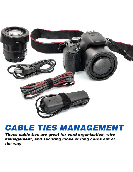 Bridas Reutilizables OneLeaf 80PCS 15,24cm Negras