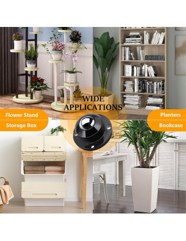 16 Ruedas Giratorias Autoadhesivas Zzbety 2.5cm 12.7kg