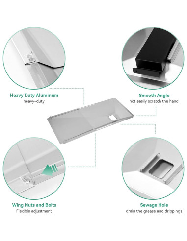 Bandeja de Grasa Universal Cogrichbf para Parrillas de Gas