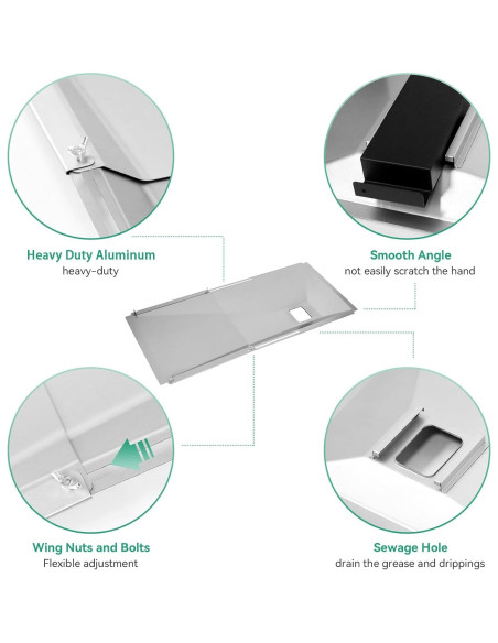 Bandeja de Grasa Universal Cogrichbf para Parrillas de Gas