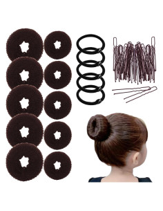 Juego de Hacedor de Moño Donut FORESRUM - 10 Piezas