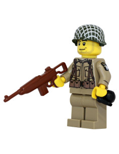 Soldado Ranger 101 División Aerotransportada WWII - Modern Brick Warfare