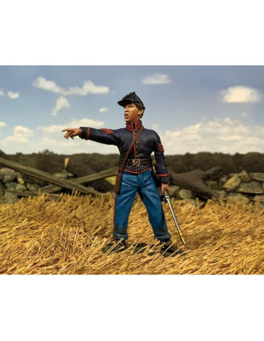 Figura de Artillería Federal W. Britain Guerra Civil 1:30