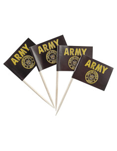 Mini Banderas Patrióticas JBCD para Palillos de 100 pcs