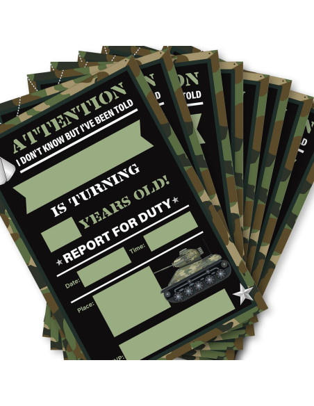 Invitaciones de Cumpleaños Soiceu 20 Unidades con Sobres