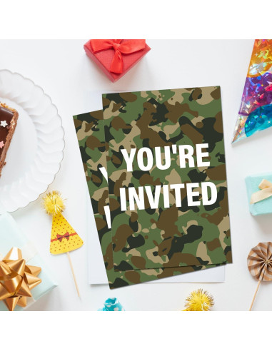 Invitaciones de Cumpleaños Soiceu 20 Unidades con Sobres