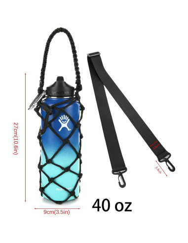 Correa Portabotellas Koshine Hydro Carrier 30-40 oz Negra