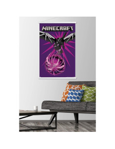 Póster de Dragón con Marco Magnético Trends International 34x22.4cm 2