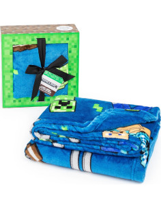 Manta de Felpa Jay Franco Minecraft 116.8x152.4 cm - Creeper 2