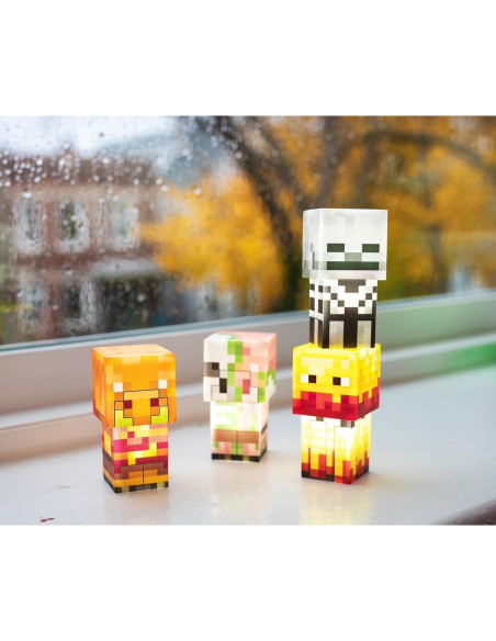 Luces de estado de ánimo Minecraft Ukonic, set de 4 figuras LED