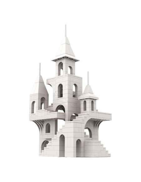 Set de Construcción Castillo Blanco AIYIMUSIDEEN 580 Piezas