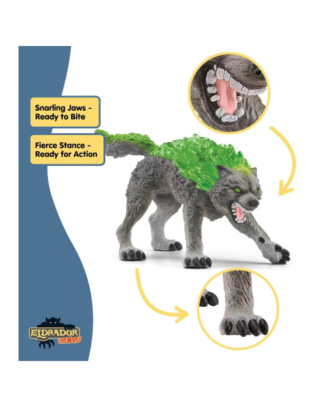 Figura Lobo de Piedra Schleich 15 cm - Juguete Fantástico para Niños Figura Lobo de Piedra Schleich 15 cm - Juguete Fantástico para Niños