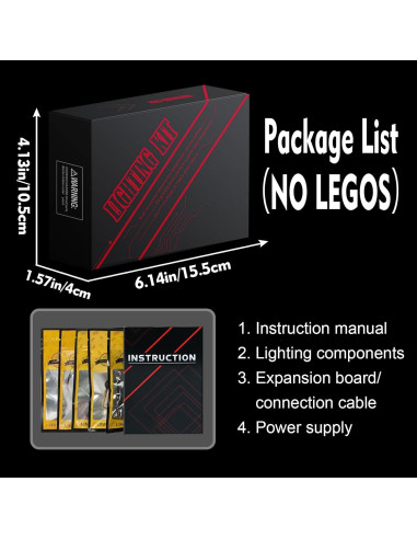 Iluminación LED Brickshining para LEGO El Puesto de Espada 21244