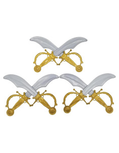 Set de 6 Espadas Pirata de Plástico para Niños 34 cm