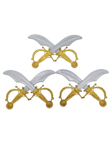 Set de 6 Espadas Pirata de Plástico para Niños 34 cm