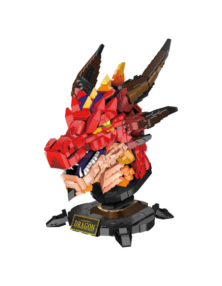 Conjunto de Bloques de Construcción Dragón Brihappen 2713 Piezas