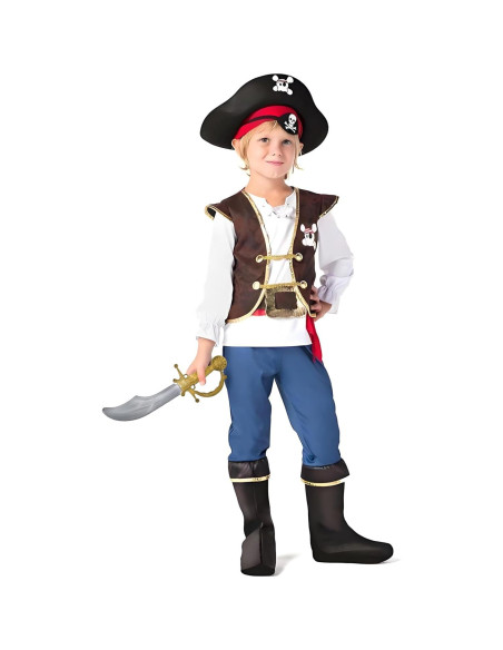Set de 6 Espadas Pirata de Plástico para Niños 34 cm