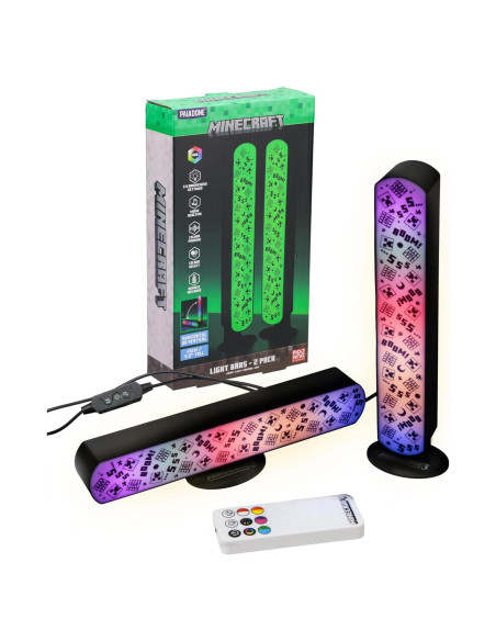 Juego de Barra de Luz RGB Paladone Minecraft Set de 2