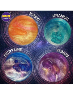 Kit de Slime Galáctico Prehecho FunKidz 1040ML 8 Colores 2