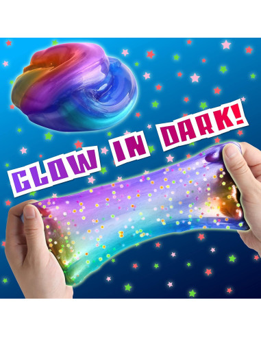 Kit de Slime Galáctico Prehecho FunKidz 1040ML 8 Colores