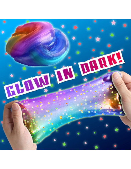 Kit de Slime Galáctico Prehecho FunKidz 1040ML 8 Colores