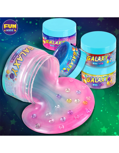Kit de Slime Galáctico Prehecho FunKidz 1040ML 8 Colores