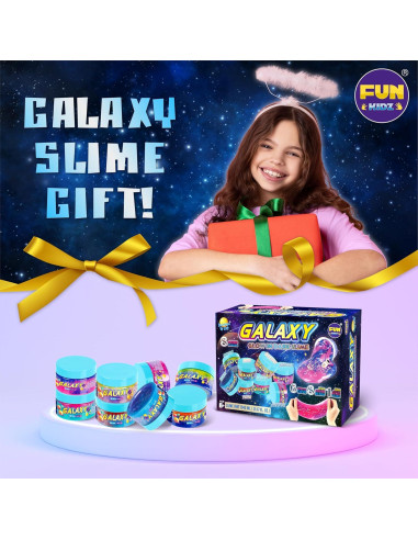Kit de Slime Galáctico Prehecho FunKidz 1040ML 8 Colores