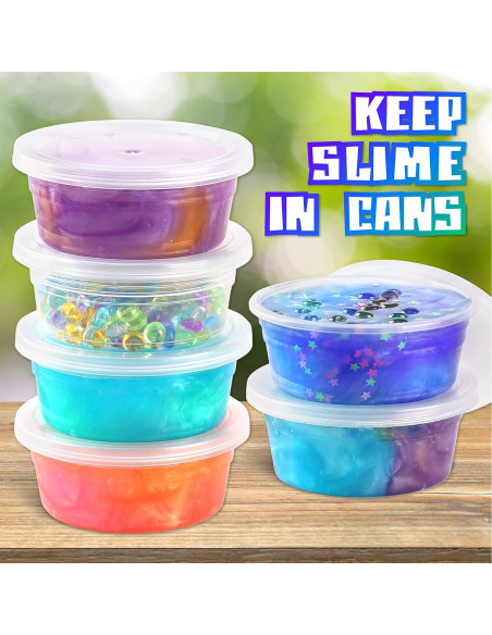 Kit de Slime Galáctico Prehecho FunKidz 1040ML 8 Colores