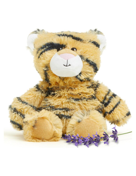 Warmies Junior Tigre Calentable 226g - Peluche Suave con Lavanda