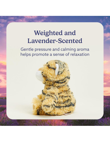 Warmies Junior Tigre Calentable 226g - Peluche Suave con Lavanda