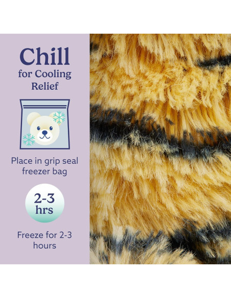 Warmies Junior Tigre Calentable 226g - Peluche Suave con Lavanda