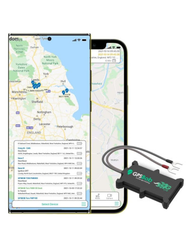 Rastreador GPS 4G GPSBob 12/24V con 5 años de servicio