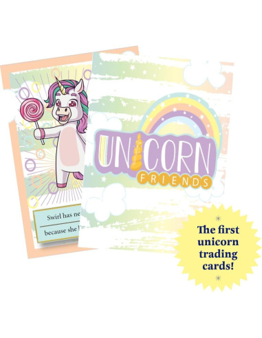 Paquete de Tarjetas de Comercio Unicornio Amigos - 10 Paquetes