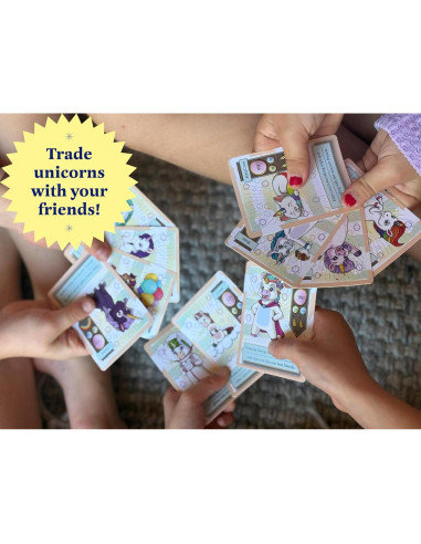 Paquete de Tarjetas de Comercio Unicornio Amigos - 10 Paquetes