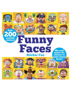 Funny Faces Sticker Fun: Mix and match the stickers to make funny faces (Dover Sticker Books)