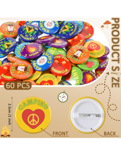 60 Pines de Camping Karenhi para Niños - Accesorios de Disfraz 2