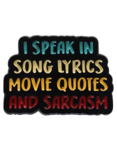 Pin de Esmalte Sarcástico MindSpeakee 2.54 cm Colorido