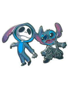 Pin de Esmalte 2 Pulgadas Dúo de Personajes Animados