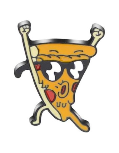 Pin de Esmalte de Pizza con Gafas de Sol KILIPOL - Accesorio Unisex