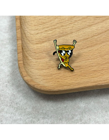 Pin de Esmalte de Pizza con Gafas de Sol KILIPOL - Accesorio Unisex