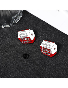 2 Pines de Esmalte Rojo Mabor Diseño Caricatura 3.6 cm 2